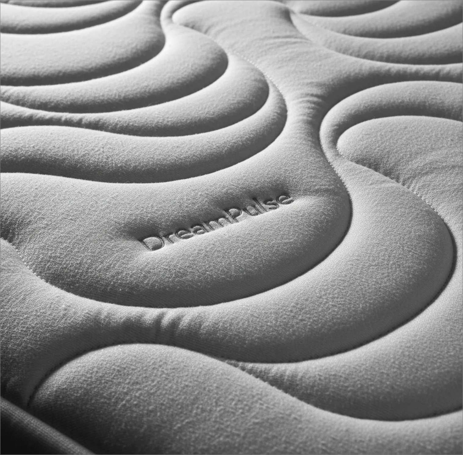 DreamPulse mattress topper with embroidered logo